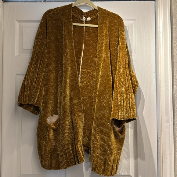 Anthropologie Moth Chenille cardigan sweater size medium - Picture 3 of 6
